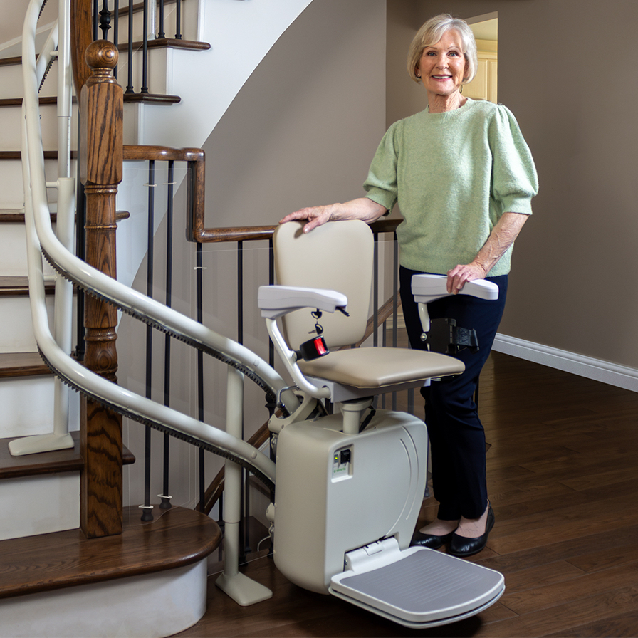 handicare curved stairlift